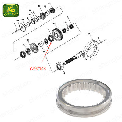 রিং গিয়ার এবং পিনিয়ন শ্যাফ্ট যন্ত্রাংশ YZ92143 তৃতীয় পর্যায়ের শিফট কলার ট্র্যাক্টরের জন্য
