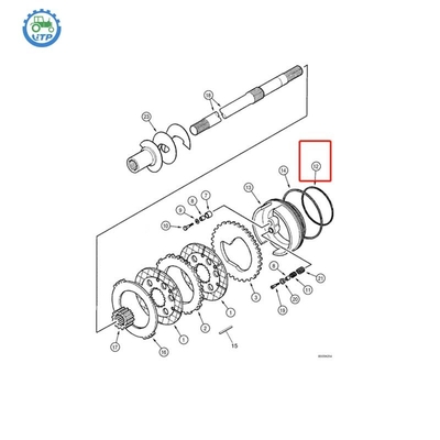 কেস 580SM 580SM 585G 586G 588G O রিং 308036A1 6193403M1